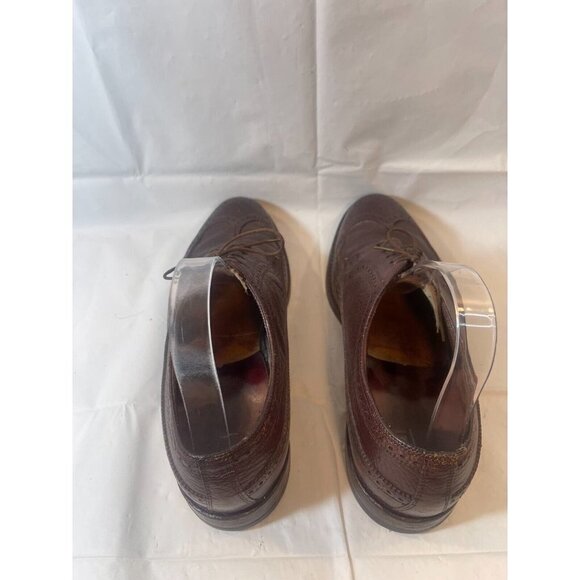 Florsheim Montinaro Wingtip Oxford Mens size  9.5   Brown Leather Lace Up - Picture 7 of 15